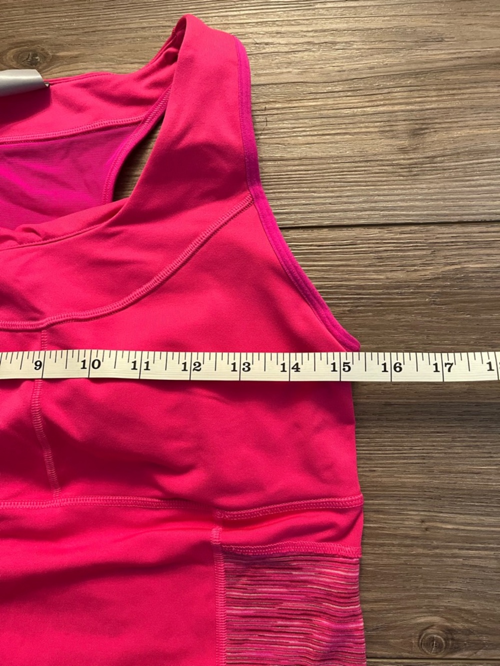 Athleta Space Dye Pocket PR Hot Pink Racerback Athletic Tank Top Women’s MD - Picture 11 of 12